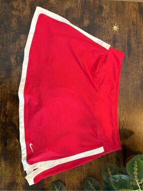 Nike Red Skort with White Side Trim
